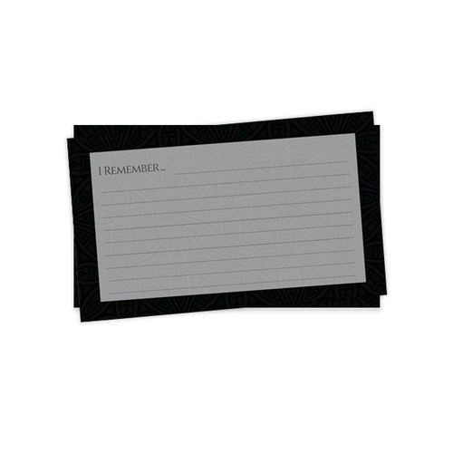 Show details for Black Silver Classic Remember Card