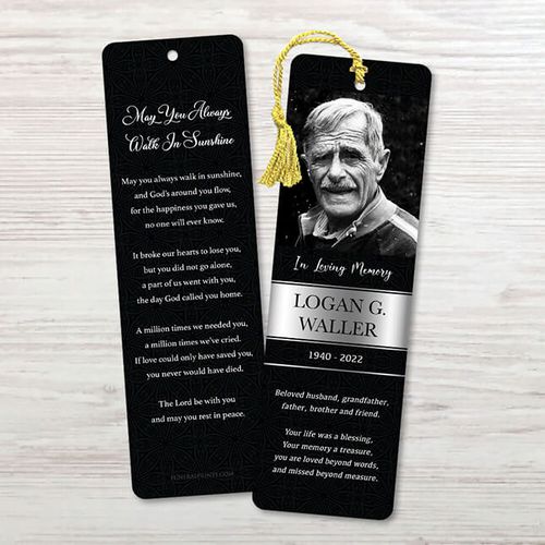 Show details for Black Silver Classic Bookmark