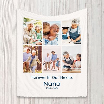 Show details for 6 Portrait Collage Blanket