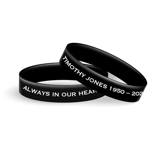 Show details for Black and White Classic Wristband