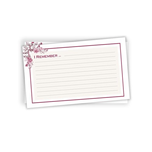 Show details for Pink Floral Remember Card