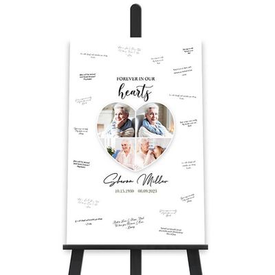 Show details for Heart Collage Write On Poster