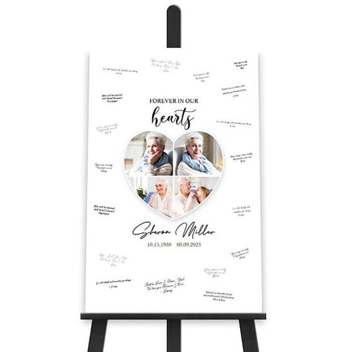 Show details for Heart Collage Write On Poster