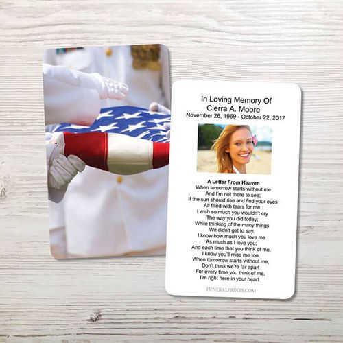Show details for Final Honors Memorial Card