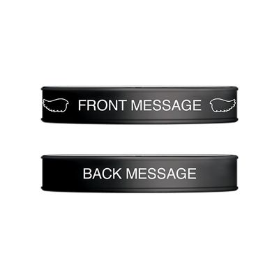 Show details for Black and White Wings Wristband