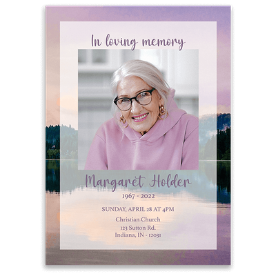 Show details for Purple Sunset Invitation