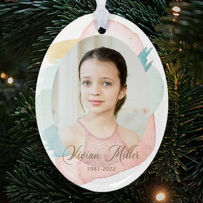 Show details for Pastel Oval Ornament
