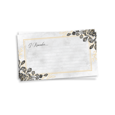 Show details for Black Gold Floral Memorial Package