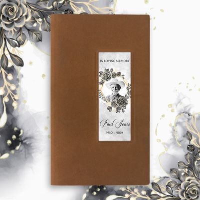 Show details for Black Gold Floral Memorial Package