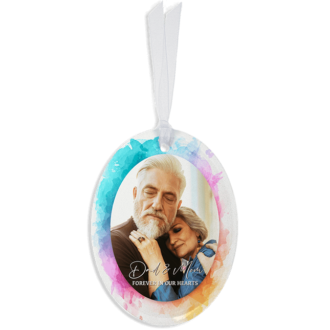 Show details for Vibrant Oval Ornament