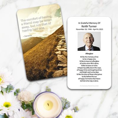 Show details for Comfort of Having a Friend Quote Prayer Card