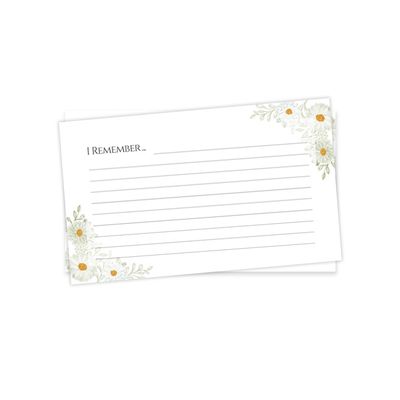 Show details for White Floral Border Memorial Package