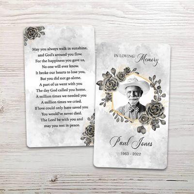 Show details for Black Gold Floral Memorial Package