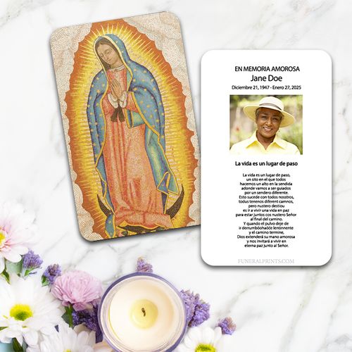 Show details for Guadalupe Spanish Prayer Card