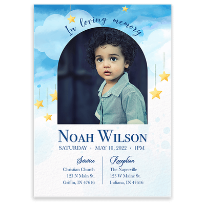 Show details for Sky Star Watercolor Invitation