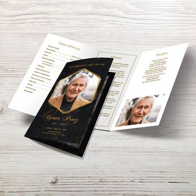 Show details for Black Marble Memorial Package