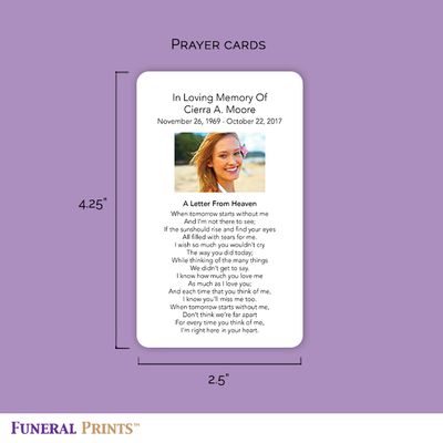 Show details for Black Floral Border Memorial Card