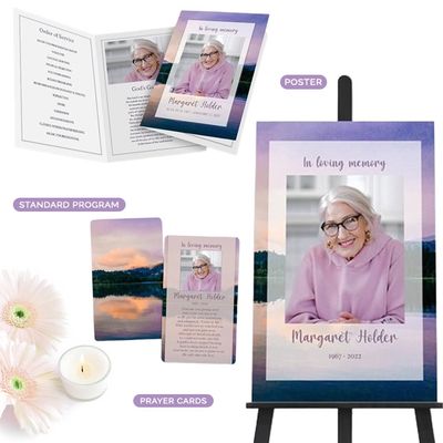 Show details for Purple Sunset Memorial Package