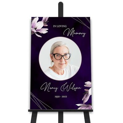 Show details for Purple Lilies Poster