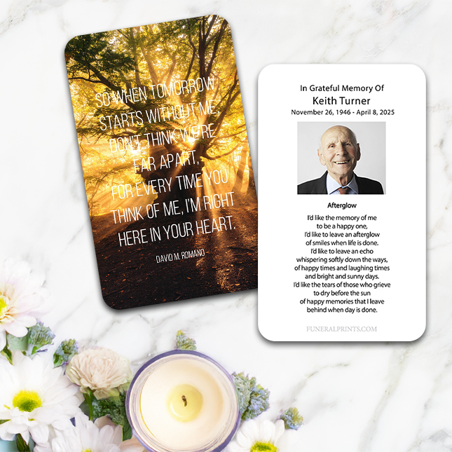 Show details for In Your Heart Quote Prayer Card