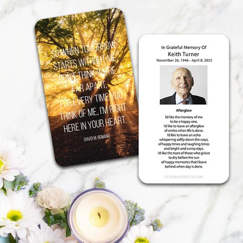 Show details for In Your Heart Quote Prayer Card