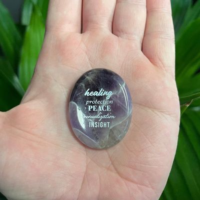 Show details for Healing Amethyst Worry Stone