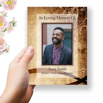 Show details for Blessed Life Funeral Program 