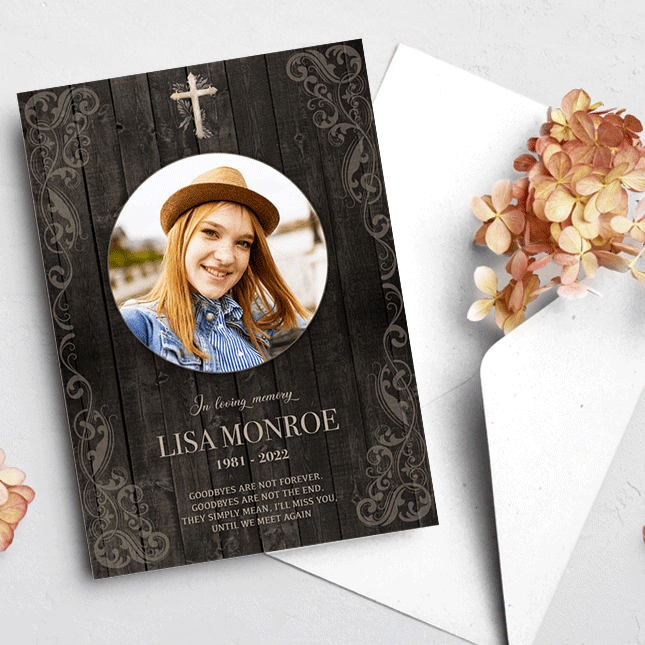 Show details for Rustic Light Brown Announcement