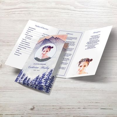 Show details for Blue Trees Trifold Program 
