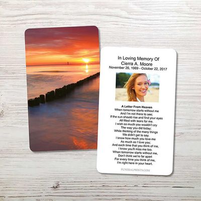 Show details for Sunset Bay Memorial Card