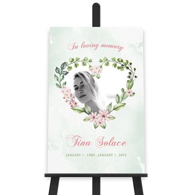 Show details for Heart Floral Poster