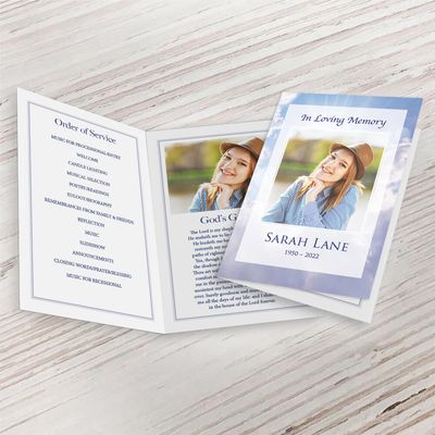 Show details for Cross in Clouds Memorial Package