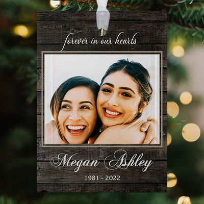 Show details for Wood Frame Rectangle Ornament