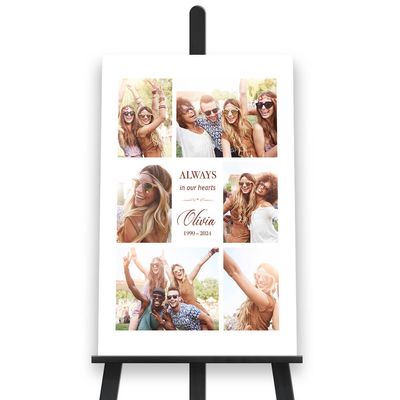 Show details for Always In Our Hearts Collage Poster