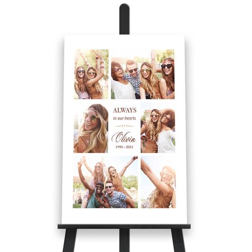 Show details for Always In Our Hearts Collage Poster