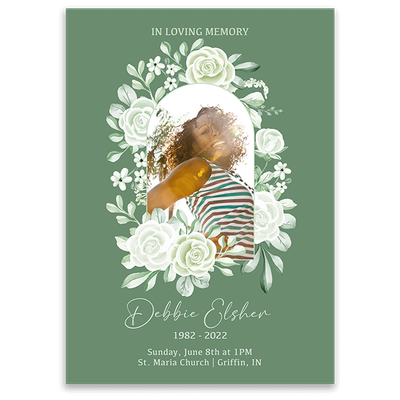 Show details for Sage Floral Invitation
