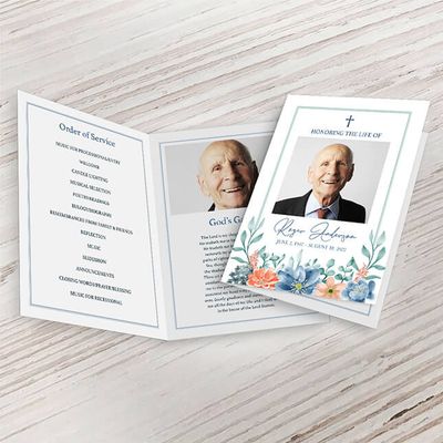 Show details for Multi Floral Religious Premium Program (8.5x11)