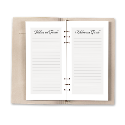 Show details for Contemporary Guest Book - Brown