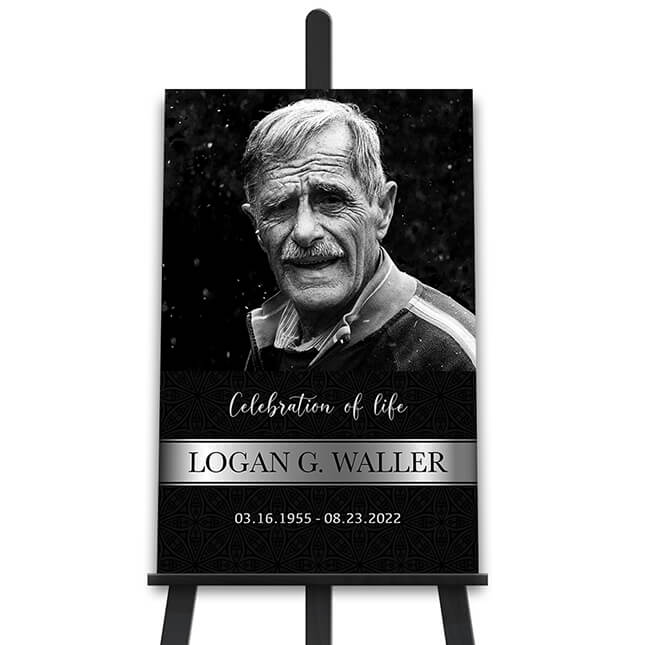 Show details for Black Silver Classic Poster