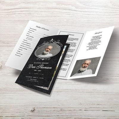 Show details for Gray Marble Memorial Package