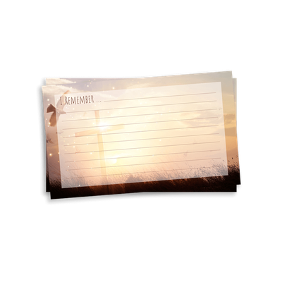 Show details for Cross & Dove Remember Card