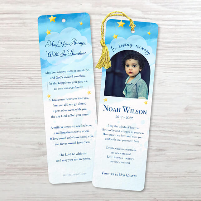 Show details for Sky Star Watercolor Bookmark