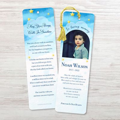 Show details for Sky Star Watercolor Bookmark