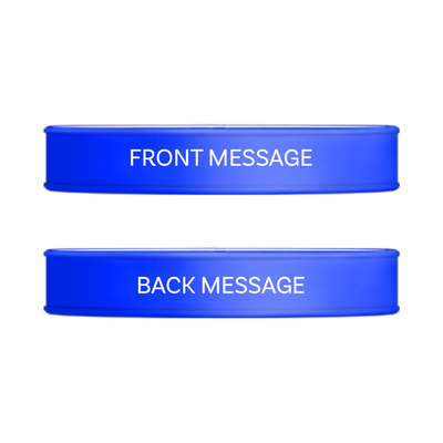 Show details for Blue and White Classic Wristband