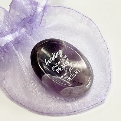 Show details for Healing Amethyst Worry Stone