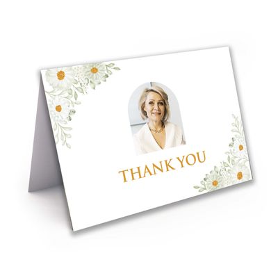 Show details for White Floral Border Memorial Package