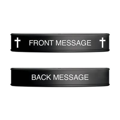 Show details for Black and White Classic Wristband