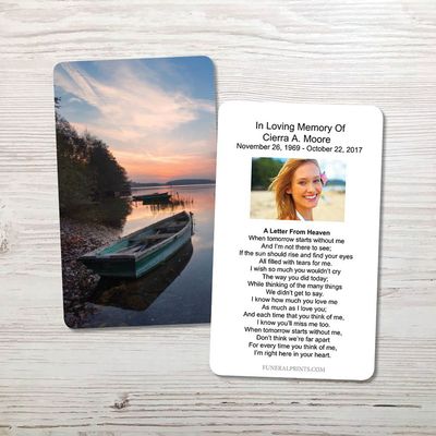 Show details for Lake Sunrise Memorial Card