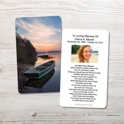 Show details for Lake Sunrise Memorial Card