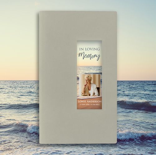 Show details for Sunset Scenery Guest Book - Gray